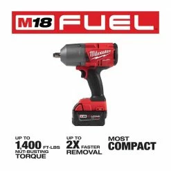 Buy 🌟 Milwaukee M18 FUEL 18V Lithium-Ion Brushless Cordless 1/2 in. Impact 🔧 Wrench with Friction Ring Kit With Two 5.0 Ah Batteries 🎁 -Deals Power Tools Store milwaukee impact wrenches 2767 22 40 1000