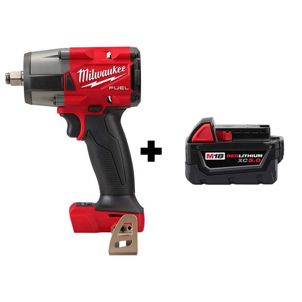 Deals 👏 Milwaukee M18 FUEL Gen-2 18V Lithium-Ion Brushless Cordless Mid Torque 1/2 in. Impact 🔧 Wrench with (1) 5.0 Ah Battery 😉 3 Deals 👏 Milwaukee M18 FUEL Gen-2 18V Lithium-Ion Brushless Cordless Mid Torque 1/2 in. Impact 🔧 Wrench with (1) 5.0 Ah Battery 😉