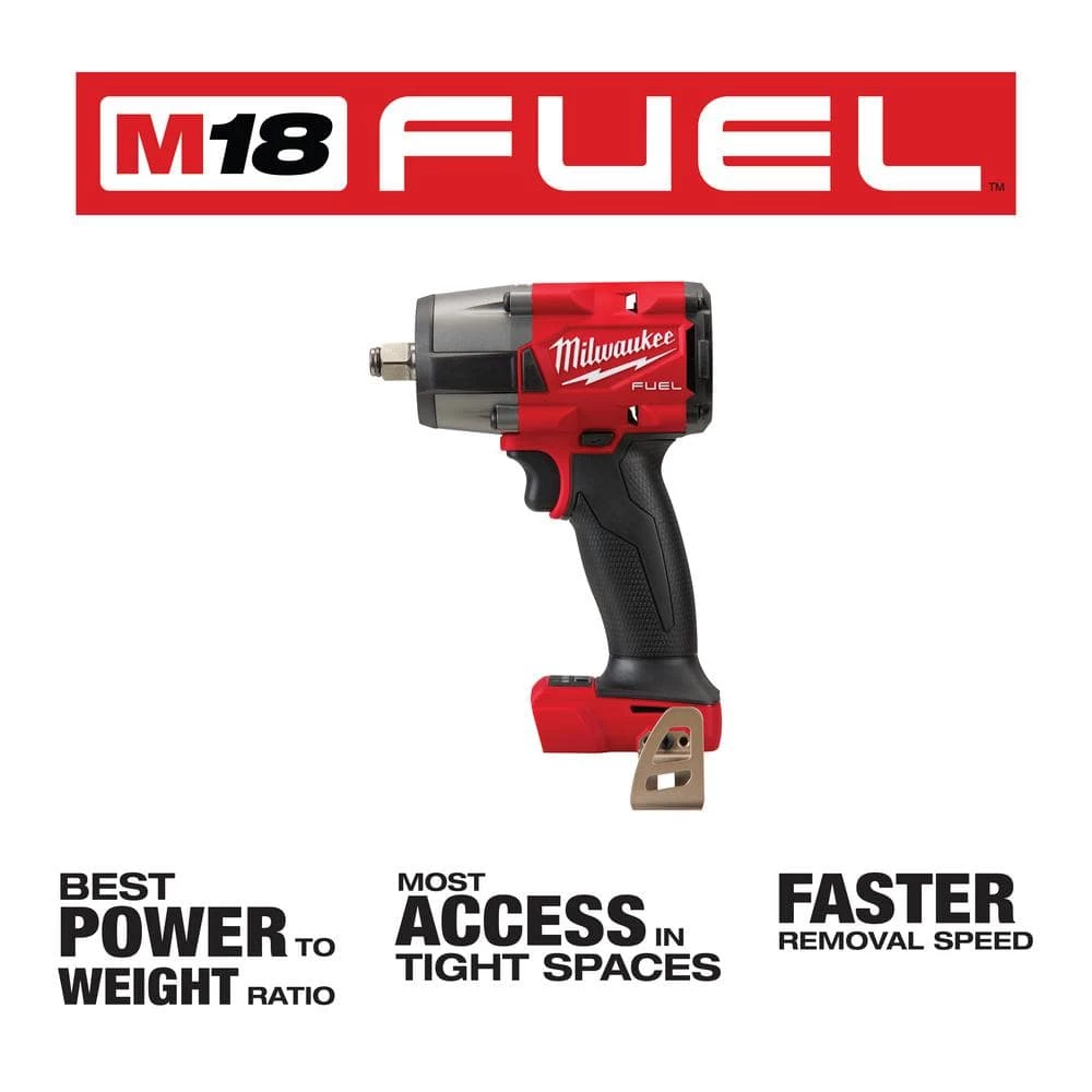 New 😍 Milwaukee M18 FUEL Gen-2 18V Lithium-Ion Brushless Cordless Mid Torque 1/2 in. Impact 🔧 Wrench with Friction Ring and with Boot 🎉 4 New 😍 Milwaukee M18 FUEL Gen-2 18V Lithium-Ion Brushless Cordless Mid Torque 1/2 in. Impact 🔧 Wrench with Friction Ring and with Boot 🎉 - Image 2
