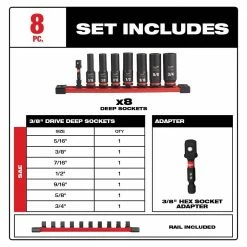 Discount 🔔 Milwaukee M18 FUEL GEN-2 18V Lithium-Ion Mid Torque Brushless Cordless 1/2 in. Impact 🔧 Wrench with Socket Set (8-Piece) ⌛ -Deals Power Tools Store milwaukee impact wrenches 2962 20 49 66 7024 a0 1000