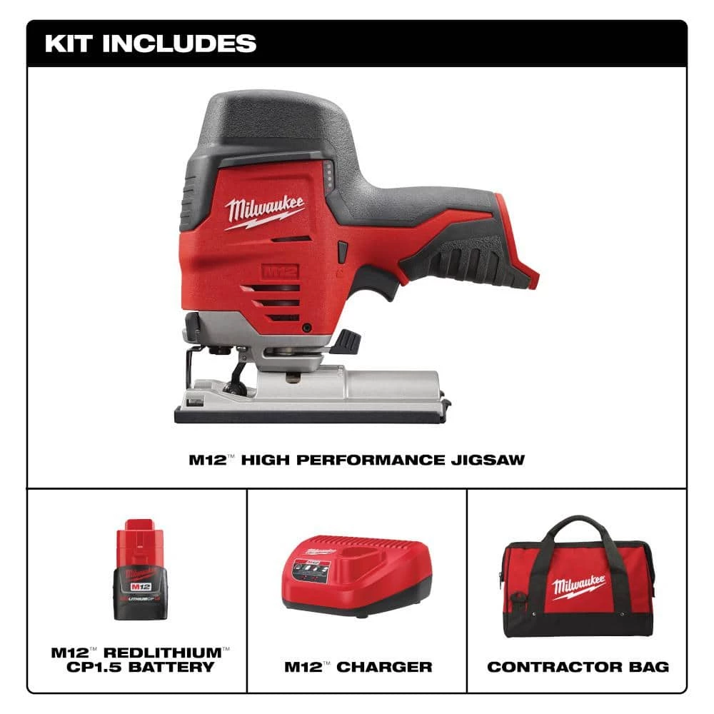 Deals βοΈ Milwaukee M12 12V Lithium-Ion Cordless Jig Saw Kit with One 1.5 Ah Battery, Charger, Tool Bag π 4 Deals βοΈ Milwaukee M12 12V Lithium-Ion Cordless Jig Saw Kit with One 1.5 Ah Battery, Charger, Tool Bag π - Image 2