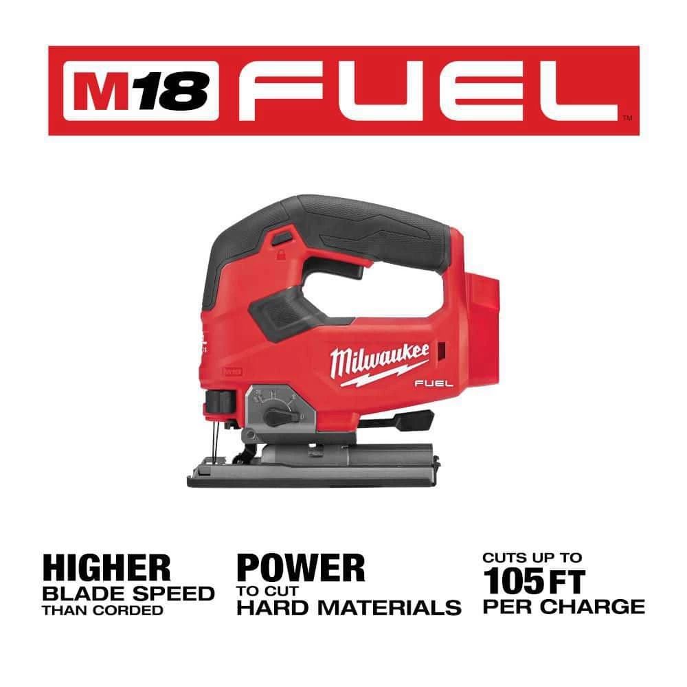 Discount 🥰 Milwaukee M18 FUEL 18-Volt Lithium-Ion Brushless Cordless Jig Saw with M18 5.0 Ah Battery ⭐ 5 Discount 🥰 Milwaukee M18 FUEL 18-Volt Lithium-Ion Brushless Cordless Jig Saw with M18 5.0 Ah Battery ⭐ - Image 3