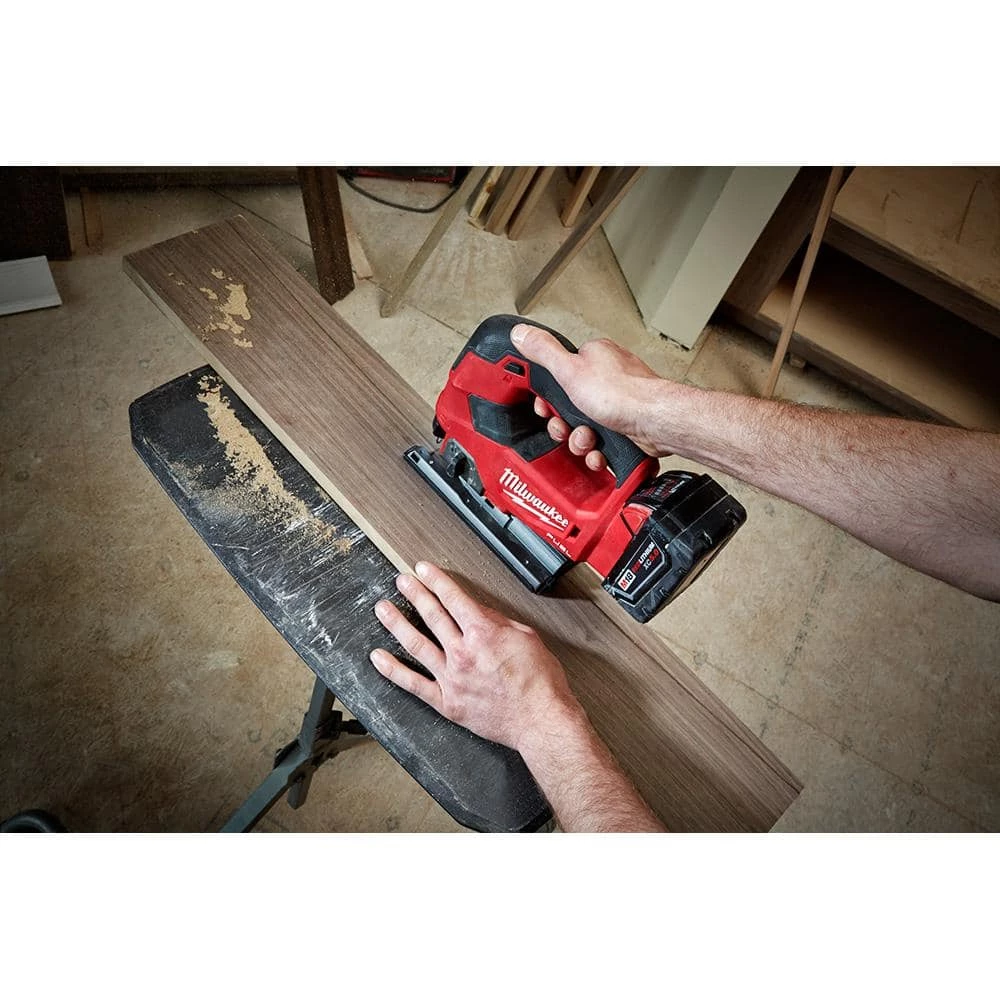 Discount 🥰 Milwaukee M18 FUEL 18-Volt Lithium-Ion Brushless Cordless Jig Saw with M18 5.0 Ah Battery ⭐ 15 Discount 🥰 Milwaukee M18 FUEL 18-Volt Lithium-Ion Brushless Cordless Jig Saw with M18 5.0 Ah Battery ⭐ - Image 13