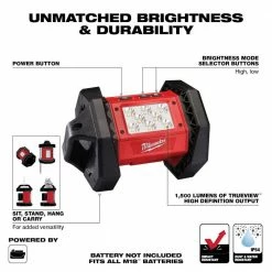 Best reviews of 😉 Milwaukee M18 ROVER 18-Volt Lithium-Ion Cordless 1500 Lumens LED Flood Light (Tool-Only) 👍 -Deals Power Tools Store milwaukee jobsite lighting 2361 20 e1 1000