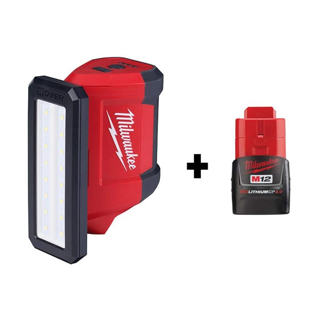 Coupon 👍 Milwaukee M12 ROVER 12-Volt Lithium-Ion Service and Repair 700 Lumens Flood Light with USB Charging with 2.0Ah Battery ✨ 3 Coupon 👍 Milwaukee M12 ROVER 12-Volt Lithium-Ion Service and Repair 700 Lumens Flood Light with USB Charging with 2.0Ah Battery ✨