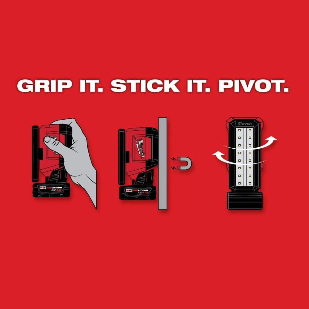 Coupon 👍 Milwaukee M12 ROVER 12-Volt Lithium-Ion Service and Repair 700 Lumens Flood Light with USB Charging with 2.0Ah Battery ✨ 6 Coupon 👍 Milwaukee M12 ROVER 12-Volt Lithium-Ion Service and Repair 700 Lumens Flood Light with USB Charging with 2.0Ah Battery ✨ - Image 4