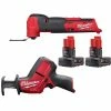 Top 10 👏 Milwaukee M12 FUEL 12V Lithium-Ion Cordless Oscillating Multi-Tool and HACKZALL with two 3.0 Ah Batteries 🌟 -Deals Power Tools Store milwaukee oscillating tools 2526 20 2520 20 48 11 2412 64 1000