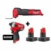 Cheapest 😍 Milwaukee M12 FUEL 12V Lithium-Ion Cordless Oscillating Multi-Tool and Impact Driver with Two 3.0 Ah Batteries 😍 2 Cheapest 😍 Milwaukee M12 FUEL 12V Lithium-Ion Cordless Oscillating Multi-Tool and Impact Driver with Two 3.0 Ah Batteries 😍 -Deals Power Tools Store milwaukee oscillating tools 2526 20 2551 20 48 11 2412 64 1000