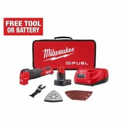 Hot Sale ๐ Milwaukee M12 FUEL 12V Lithium-Ion Cordless Oscillating Multi-Tool Kit with 4.0 Ah Battery, Charger, Accessories and Tool Bag ๐คฉ