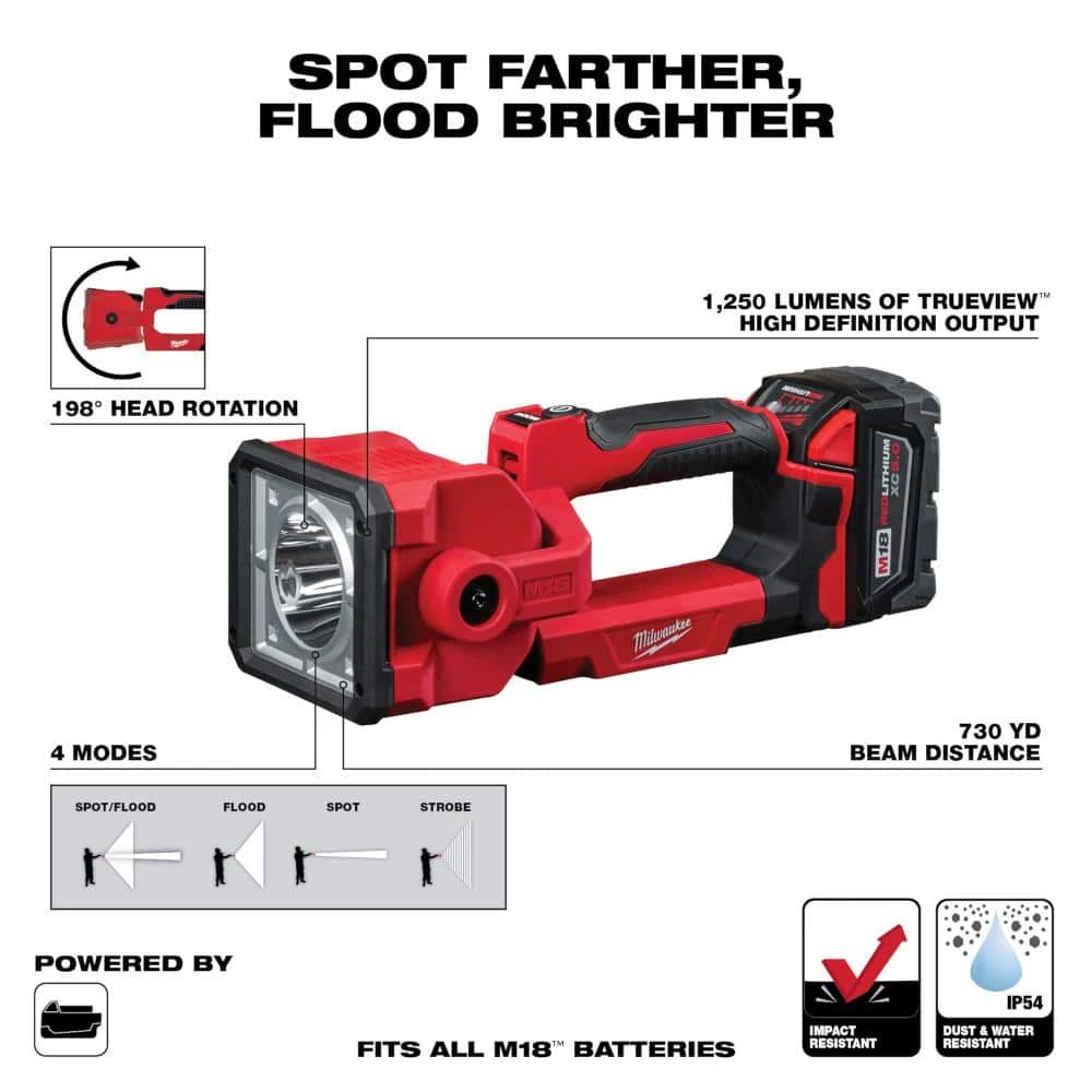 Budget π― Milwaukee M18 18V Lithium-Ion Cordless Oscillating Multi-Tool Kit with LED Search Light and (2) 3.0Ah Batteries β€οΈ 6 Budget π― Milwaukee M18 18V Lithium-Ion Cordless Oscillating Multi-Tool Kit with LED Search Light and (2) 3.0Ah Batteries β€οΈ - Image 4