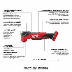 Top 10 💯 Milwaukee M18 FUEL 18V Lithium-Ion Cordless Brushless Oscillating Multi-Tool (Tool-Only) 🎁 -Deals Power Tools Store milwaukee oscillating tools 2836 20 a0 1000