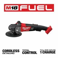 Flash Sale 😉 Milwaukee M18 FUEL 18V Lithium-Ion Brushless Cordless 7 in. Variable Speed Polisher with M18 5.0 Ah Battery 🎉 -Deals Power Tools Store milwaukee polishers 2738 20 48 11 1850 e1 1000
