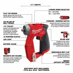 Budget 🛒 Milwaukee M12 FUEL 12V Lithium-Ion Brushless Cordless 4-in-1 Installation 3/8 in. Drill Driver with 4 Tool Head (Tool-Only) 🎉 -Deals Power Tools Store milwaukee power drills 2505 20 1d 1000