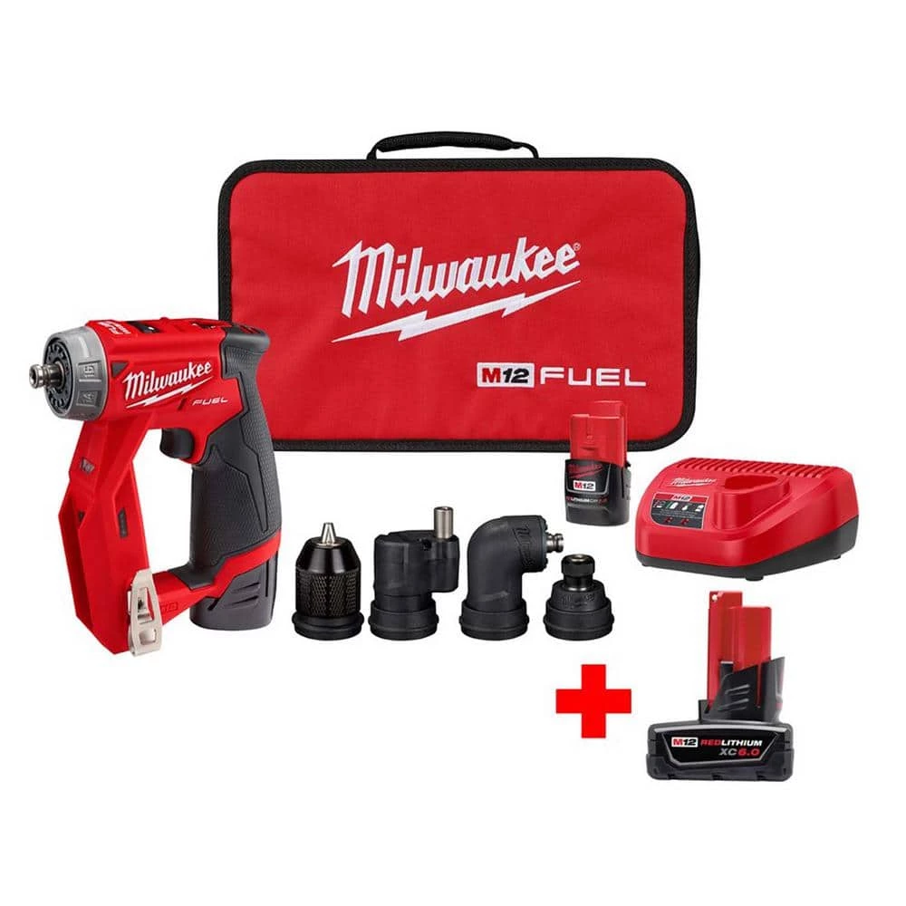 Top 10 ๐ Milwaukee M12 FUEL 12V Lithium-Ion Brushless Cordless 4-in-1 Interchangeable 3/8 in. Drill Driver Kit with 6.0 Ah Battery ๐ 3 Top 10 ๐ Milwaukee M12 FUEL 12V Lithium-Ion Brushless Cordless 4-in-1 Interchangeable 3/8 in. Drill Driver Kit with 6.0 Ah Battery ๐