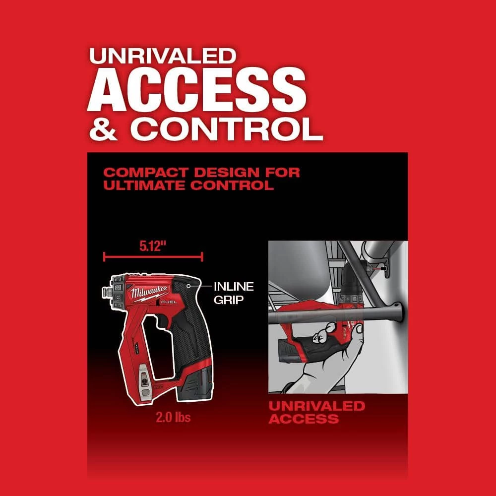 Top 10 ๐ Milwaukee M12 FUEL 12V Lithium-Ion Brushless Cordless 4-in-1 Interchangeable 3/8 in. Drill Driver Kit with 6.0 Ah Battery ๐ 8 Top 10 ๐ Milwaukee M12 FUEL 12V Lithium-Ion Brushless Cordless 4-in-1 Interchangeable 3/8 in. Drill Driver Kit with 6.0 Ah Battery ๐ - Image 6