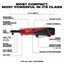 Best Sale ✨ Milwaukee M12 12V Lithium-Ion Cordless Drill Driver/Impact Driver/ Ratchet Combo Kit (3-Tool) 🔥 -Deals Power Tools Store milwaukee power tool combo kits 2494 22 2457 20 a0 1000
