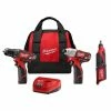 Coupon ⭐ Milwaukee M12 12V Lithium-Ion Cordless Drill Driver/Impact Driver Combo Kit (2-Tool) with M12 Rotary Tool 😀 -Deals Power Tools Store milwaukee power tool combo kits 2494 22 2460 20 64 1000