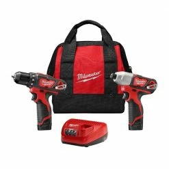 Top 10 😍 Milwaukee M12 12V Lithium-Ion Cordless Drill Driver/Impact Driver Combo Kit w/ Two 1.5Ah Batteries, Charger Tool Bag (2-Tool) 😉