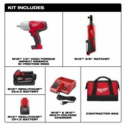 Coupon 🛒 Milwaukee M18/M12V Lithium-Ion Cordless 3/8 in. Ratchet 1/2 in. Impact 🔧 Wrench 3/8 in. SAE/Metric Impact Socket Set (43-Piece) 👍 -Deals Power Tools Store milwaukee power tool combo kits 2663 22rh 49 66 7009 e1 1000