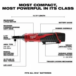 Hot Sale 🤩 Milwaukee M18/M12 12/18V Lithium-Ion Cordless 3/8 in. Ratchet and 1/2 in. Impact 🔧 Wrench with Friction Ring Combo Kit ❤️ -Deals Power Tools Store milwaukee power tool combo kits 2663 22rh a0 1000