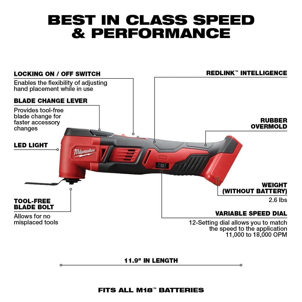 Budget ✔️ Milwaukee M18 18V Lithium-Ion Cordless Drill Driver/Impact Driver/Multi-Tool Combo Kit (3-Tool) W/ 6-1/2 in. Circular Saw ⌛ 7 Budget ✔️ Milwaukee M18 18V Lithium-Ion Cordless Drill Driver/Impact Driver/Multi-Tool Combo Kit (3-Tool) W/ 6-1/2 in. Circular Saw ⌛ - Image 5