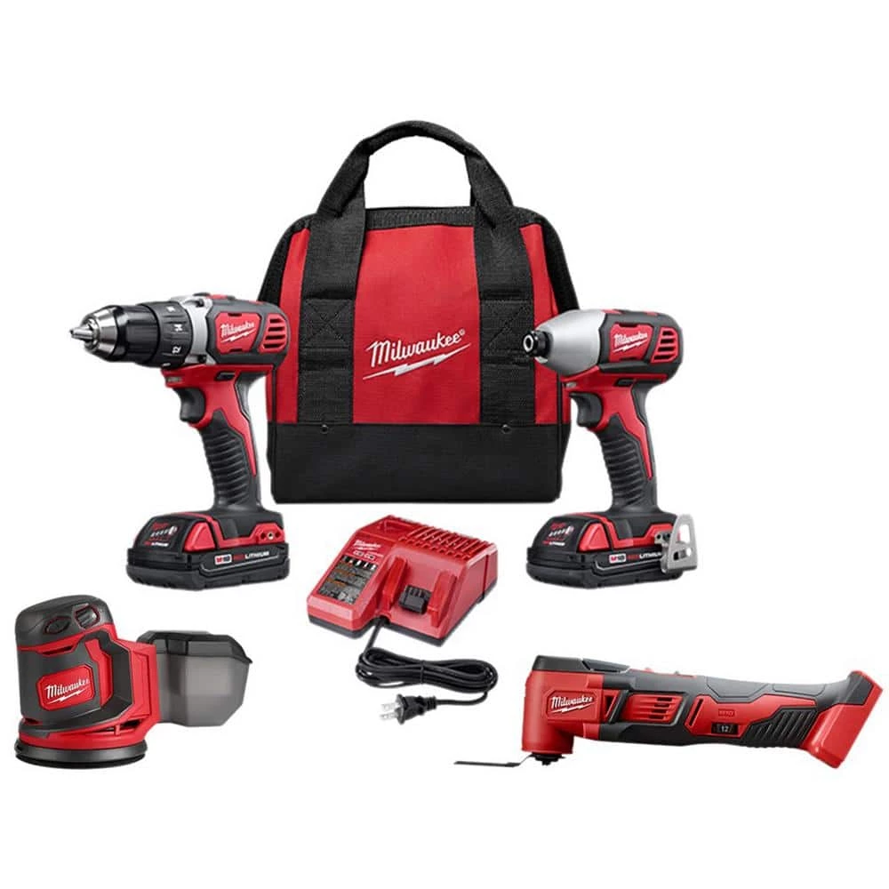 Wholesale ✨ Milwaukee M18 18V Lithium-Ion Cordless Drill Driver/Impact Driver/Reciprocating Saw Combo Kit (3-Tool) W/ Random Orbit Sander 🔥 3 Wholesale ✨ Milwaukee M18 18V Lithium-Ion Cordless Drill Driver/Impact Driver/Reciprocating Saw Combo Kit (3-Tool) W/ Random Orbit Sander 🔥