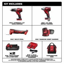 Wholesale ✨ Milwaukee M18 18V Lithium-Ion Cordless Drill Driver/Impact Driver/Reciprocating Saw Combo Kit (3-Tool) W/ Random Orbit Sander 🔥 17 Wholesale ✨ Milwaukee M18 18V Lithium-Ion Cordless Drill Driver/Impact Driver/Reciprocating Saw Combo Kit (3-Tool) W/ Random Orbit Sander 🔥 -Deals Power Tools Store milwaukee power tool combo kits 2691 22 2626 20 2648 20 e1 1000