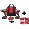 Outlet ✔️ Milwaukee M18 18V Lithium-Ion Cordless Drill Driver/Impact Driver Combo Kit (2-Tool) W/ 50PC Driving Bit Set 🌟 -Deals Power Tools Store milwaukee power tool combo kits 2691 22 48 32 4024 64 1000