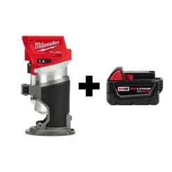 Budget 👍 Milwaukee M18 FUEL 18V Lithium-Ion Brushless Cordless Compact Router with M18 5.0 Ah Battery ✨