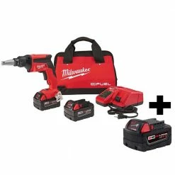Outlet 🎁 Milwaukee M18 FUEL 18V Lithium-Ion Brushless Cordless Drywall Screw Gun XC Kit W/ M18 5.0AH Battery 👏