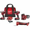 Wholesale 😀 Milwaukee M18 18V Lithium-Ion Brushless Cordless Compact Drill/Impact & Multi-Tool Combo Kit (3-Tool) W/ Random Orbit Sander 🔥 -Deals Power Tools Store milwaukee power tool combo kits 2892 22ct 2626 20 2648 20 64 1000