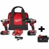 Discount 👍 Milwaukee M18 18V Lithium-Ion Brushless Cordless 🔨 Hammer Drill and Impact Combo Kit W/ Bonus 5.0Ah Battery 🛒 1 Discount 👍 Milwaukee M18 18V Lithium-Ion Brushless Cordless 🔨 Hammer Drill and Impact Combo Kit W/ Bonus 5.0Ah Battery 🛒 -Deals Power Tools Store milwaukee power tool combo kits 2893 22cx 48 11 1850 64 1000
