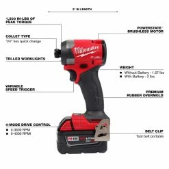 Brand new ✔️ Milwaukee M18 FUEL 18-Volt Lithium-Ion Brushless Cordless 🔨 Hammer Drill and Impact Driver Combo Kit (2-Tool) with HACKZALL 🛒 -Deals Power Tools Store milwaukee power tool combo kits 3697 22 2719 20 1d 1000