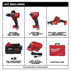 Brand new ✔️ Milwaukee M18 FUEL 18-Volt Lithium-Ion Brushless Cordless 🔨 Hammer Drill and Impact Driver Combo Kit (2-Tool) with HACKZALL 🛒 -Deals Power Tools Store milwaukee power tool combo kits 3697 22 2719 20 40 1000