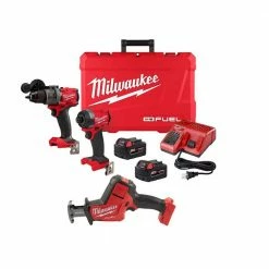 Brand new ✔️ Milwaukee M18 FUEL 18-Volt Lithium-Ion Brushless Cordless 🔨 Hammer Drill and Impact Driver Combo Kit (2-Tool) with HACKZALL 🛒