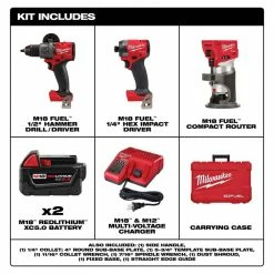 Cheap ๐ฅ Milwaukee M18 FUEL 18-V Lithium-Ion Brushless Cordless ๐จ Hammer Drill and Impact Driver Combo Kit (2-Tool) with Router โ 18 Cheap ๐ฅ Milwaukee M18 FUEL 18-V Lithium-Ion Brushless Cordless ๐จ Hammer Drill and Impact Driver Combo Kit (2-Tool) with Router โ -Deals Power Tools Store milwaukee power tool combo kits 3697 22 2723 20 40 1000