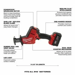 Brand new 🎁 Milwaukee M18 FUEL 18V Lithium-Ion Brushless Cordless HACKZALL Reciprocating Saw Kit W/(1) 5.0Ah Batteries, Charger & Tool Bag 😍 -Deals Power Tools Store milwaukee reciprocating saws 2719 21 a0 1000