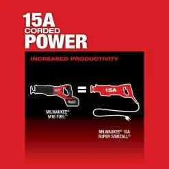 Flash Sale 🧨 Milwaukee M18 FUEL 18V Lithium-Ion Brushless Cordless SUPER SAWZALL Orbital Reciprocating Saw Kit w/(1) 12.0 Ah Battery 💯 -Deals Power Tools Store milwaukee reciprocating saws 2722 21hd 1d 1000