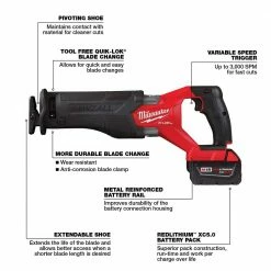 Cheap 😍 Milwaukee M18 FUEL 18V Lithium-Ion Brushless Cordless SAWZALL Reciprocating Saw Kit W/one 5.0 Ah Batteries, Charger and Case ⭐ -Deals Power Tools Store milwaukee reciprocating saws 2821 21 77 1000