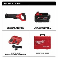 Cheap 😍 Milwaukee M18 FUEL 18V Lithium-Ion Brushless Cordless SAWZALL Reciprocating Saw Kit W/one 5.0 Ah Batteries, Charger and Case ⭐ -Deals Power Tools Store milwaukee reciprocating saws 2821 21 e1 1000