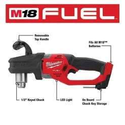 Deals 😉 Milwaukee M18 FUEL GEN II 18V Lithium-Ion Brushless Cordless 1/2 in. Hole Hawg Right Angle Drill (Tool-Only) 🛒 -Deals Power Tools Store milwaukee right angle drills 2807 20 40 1000