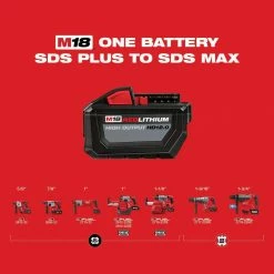 Best deal ✨ Milwaukee M18 FUEL 18V Lithium-Ion Brushless Cordless 1 in. SDS-Plus Rotary 🔨 Hammer with 5.0 Ah Battery 👍 -Deals Power Tools Store milwaukee rotary hammers 2912 20 48 11 1850 c3 1000