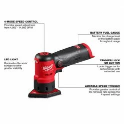 Top 10 🧨 Milwaukee M12 FUEL 12-Volt Lithium-Ion Brushless Cordless Orbital Detail Sander Kit with (1) High Output 2.5 Ah Battery 🛒 -Deals Power Tools Store milwaukee sheet sanders 2531 21ho 40 1000