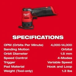 Top 10 🧨 Milwaukee M12 FUEL 12-Volt Lithium-Ion Brushless Cordless Orbital Detail Sander Kit with (1) High Output 2.5 Ah Battery 🛒 -Deals Power Tools Store milwaukee sheet sanders 2531 21ho 66 1000