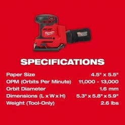 Wholesale 🎉 Milwaukee M18 18V Lithium-Ion Cordless 1/4 in. Sheet Sander (Tool-Only) 😉 -Deals Power Tools Store milwaukee sheet sanders 2649 20 a0 1000