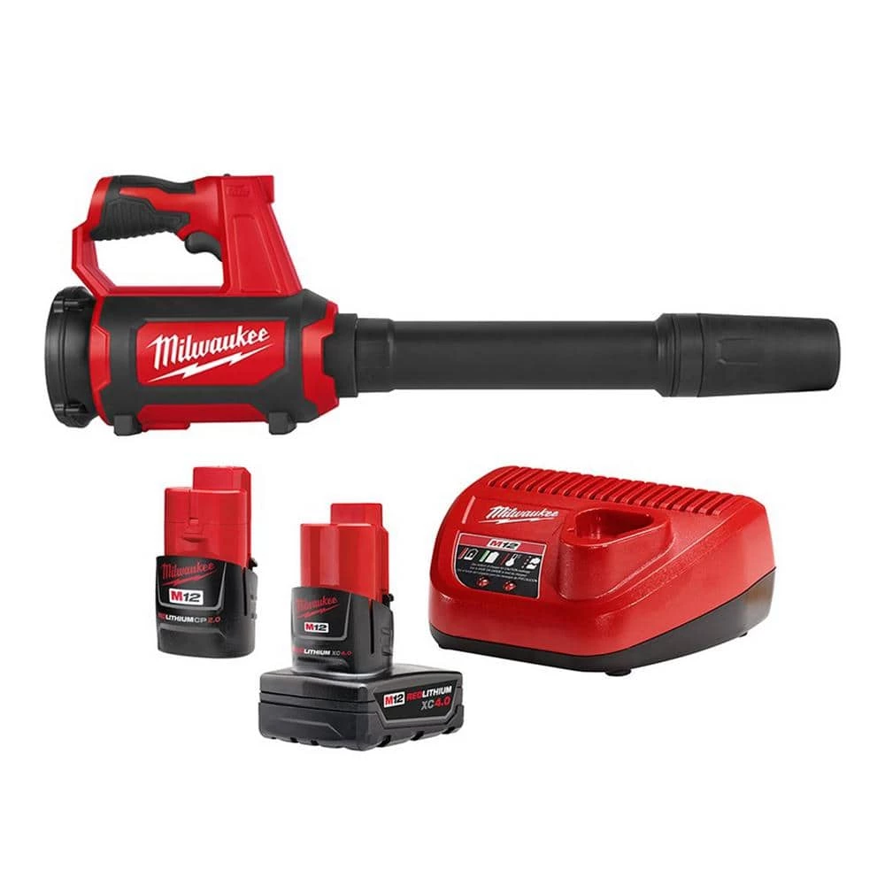 Cheapest π Milwaukee M12 12-Volt Lithium-Ion 4.0 Ah and 2.0 Ah Battery Packs and Charger Starter Kit w/ Compact Spot Blower π 3 Cheapest π Milwaukee M12 12-Volt Lithium-Ion 4.0 Ah and 2.0 Ah Battery Packs and Charger Starter Kit w/ Compact Spot Blower π