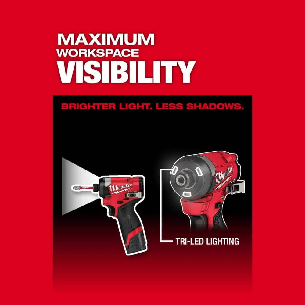 Outlet 🔥 Milwaukee M12 FUEL 12V Lithium-Ion Cordless 3/8 in. Ratchet and 1/4 in. Impact Driver Kit (2-Tool) w/Batteries, Charger & Bag 👍 9 Outlet 🔥 Milwaukee M12 FUEL 12V Lithium-Ion Cordless 3/8 in. Ratchet and 1/4 in. Impact Driver Kit (2-Tool) w/Batteries, Charger & Bag 👍 - Image 7