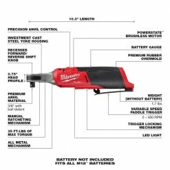 Outlet 🔥 Milwaukee M12 FUEL 12V Lithium-Ion Cordless 3/8 in. Ratchet and 1/4 in. Impact Driver Kit (2-Tool) w/Batteries, Charger & Bag 👍 16 Outlet 🔥 Milwaukee M12 FUEL 12V Lithium-Ion Cordless 3/8 in. Ratchet and 1/4 in. Impact Driver Kit (2-Tool) w/Batteries, Charger & Bag 👍 -Deals Power Tools Store power tool combo kits 3453 22hsr a0 1000
