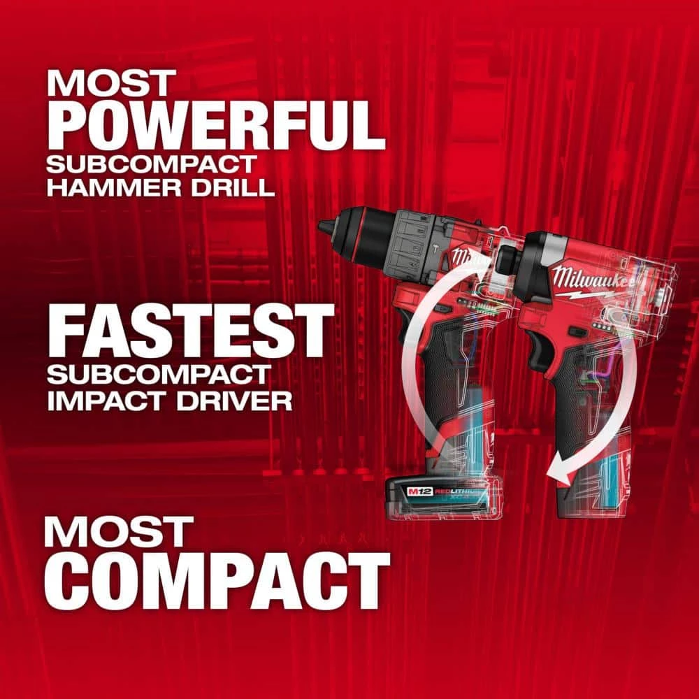 Cheapest ๐ฏ Milwaukee M12 FUEL 12-Volt Cordless ๐จ Hammer Drill & Impact Driver Combo Kit with Impact Duty Driver Alloy Steel Bit Set (50-Piece) ๐ 4 Cheapest ๐ฏ Milwaukee M12 FUEL 12-Volt Cordless ๐จ Hammer Drill & Impact Driver Combo Kit with Impact Duty Driver Alloy Steel Bit Set (50-Piece) ๐ - Image 2