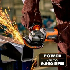 Coupon 👍 RIDGID 18V Brushless Cordless 4-1/2 in. Paddle Switch Angle Grinder (Tool Only) ⭐ -Deals Power Tools Store ridgid angle grinders r86047b 1d 1000
